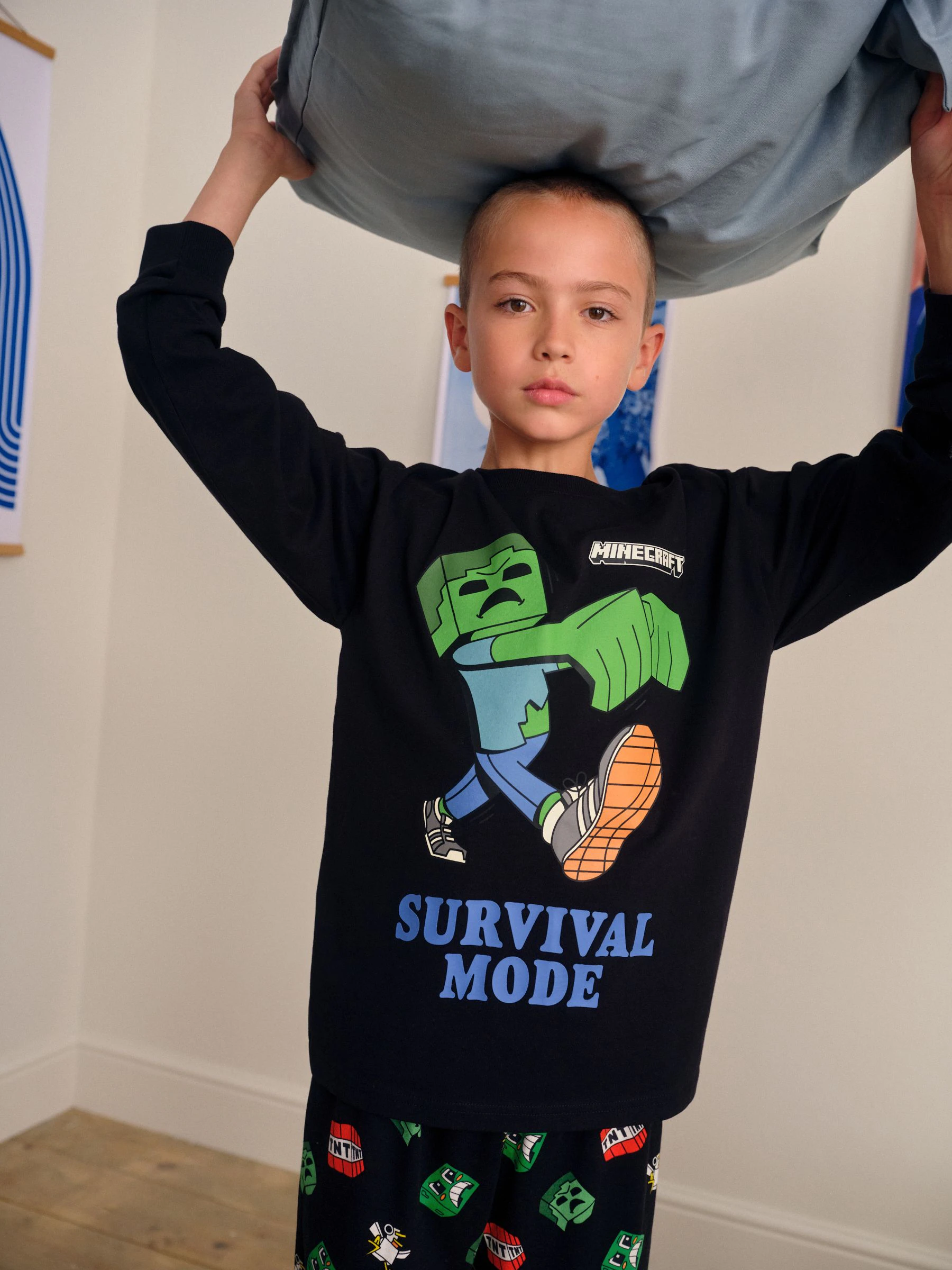 Groen/zwart Minecraft - Licentie Joggingbroeken Pyjama's 2 verpakking (5-16jr)