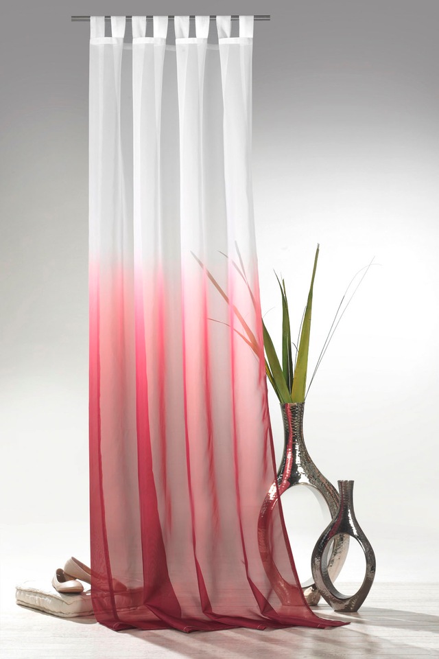 Weckbrodt Vorhang »Maischa« Schlaufen 1 Stk. tlg. Voile, transparent mit Farbverlauf, Gardine, Store