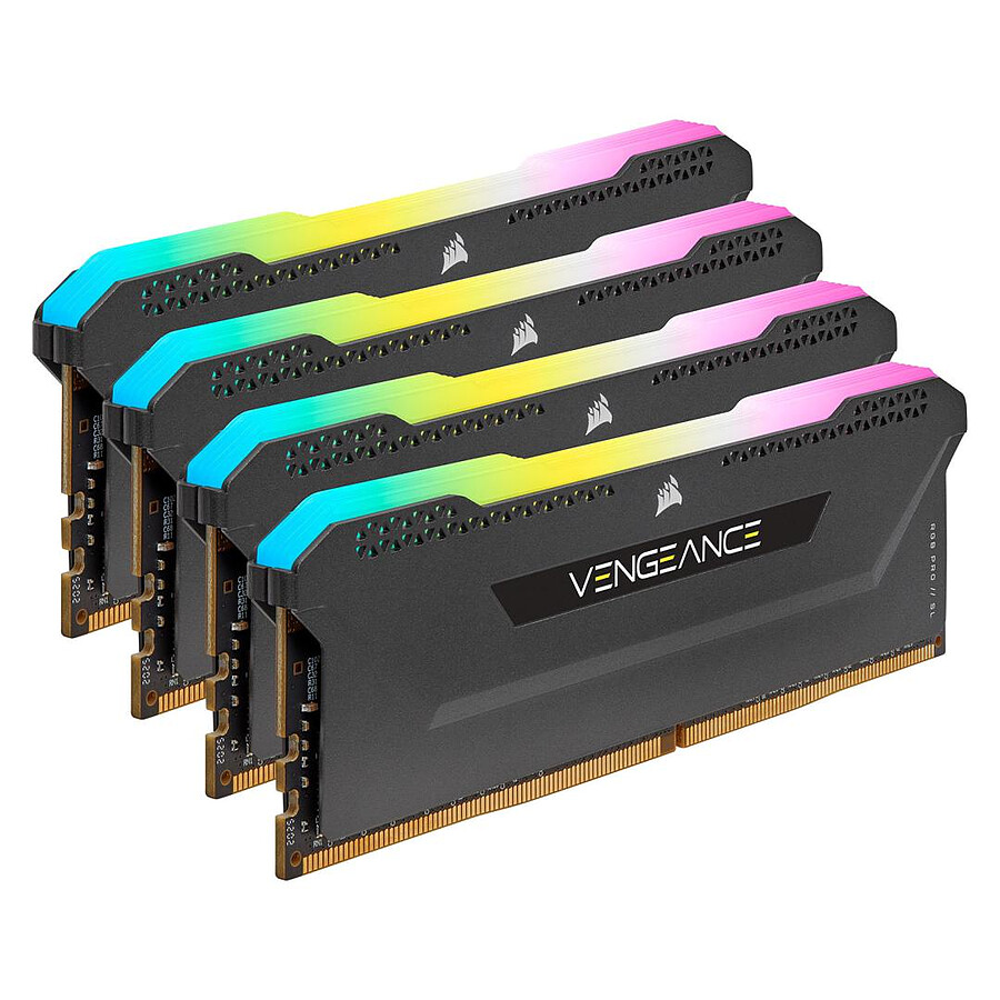 Corsair Vengeance RGB Pro SL - 4 x 16 Go (64 Go) - DDR4 3200 MHz - CL16