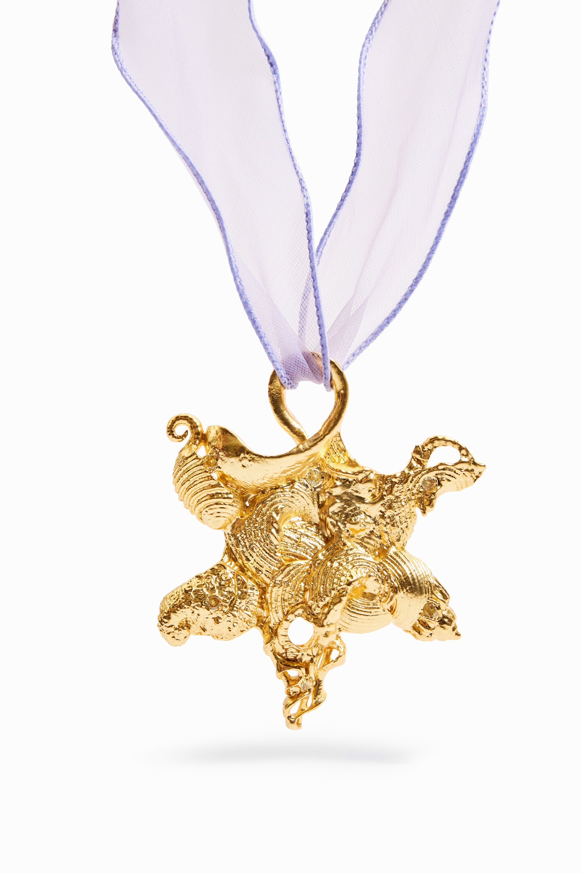 Pendentif étoile plaqué or Zalio