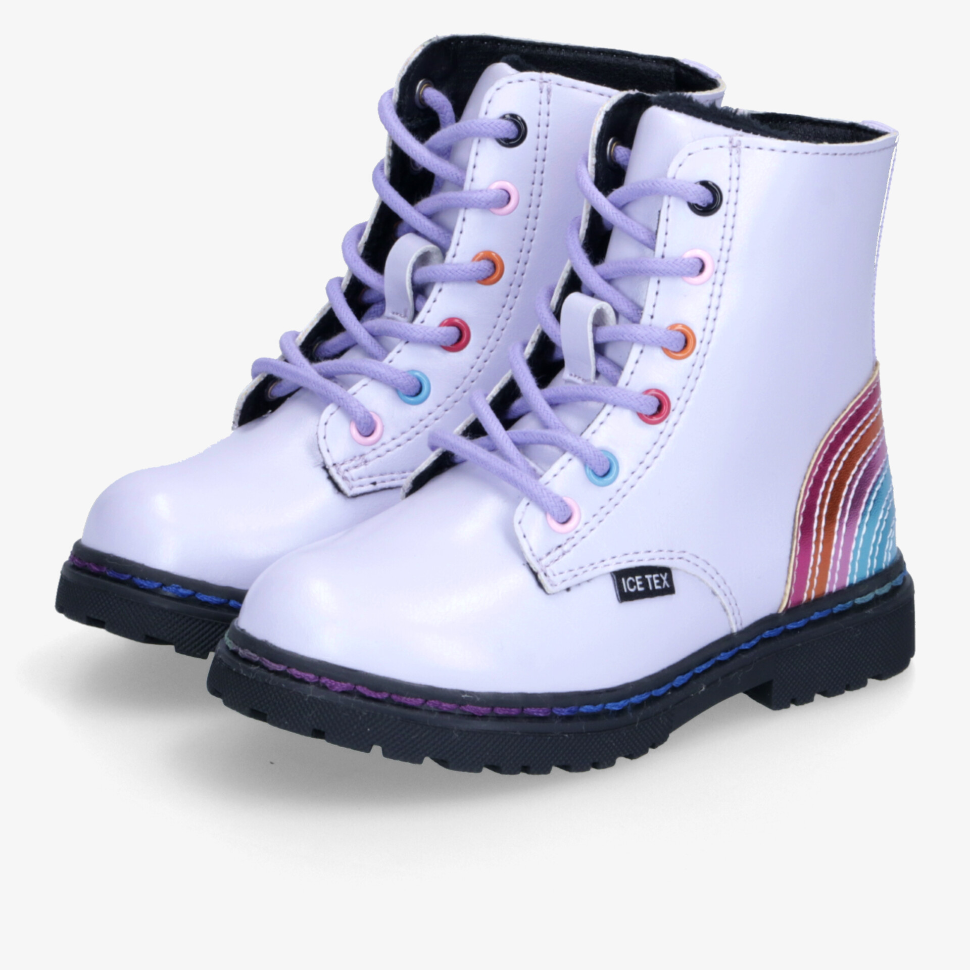 DooDogs Kinder Schnürstiefel lila