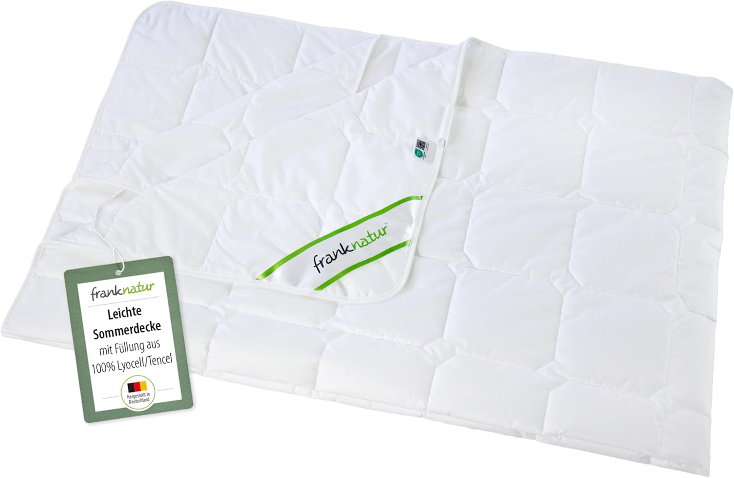 franknatur Sommerdecke Lyocell Tencel Bettdecke 200x200 Baumwolle