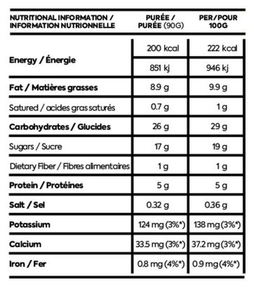 Purée énergétique Näak Ultra Energy Pomme/Sirop d'Érable - 90g