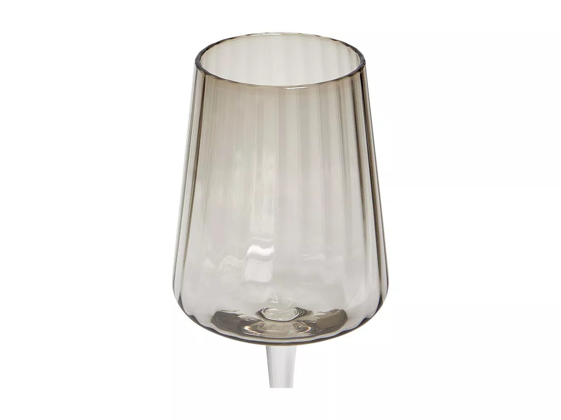 Lot de 4 verres à vin QUARTZ 360 ml Gris