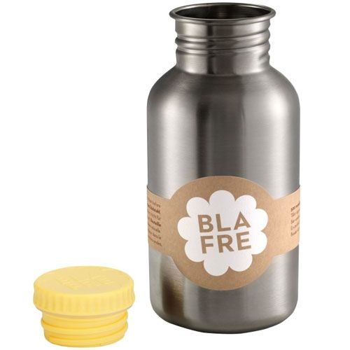 Blafre rvs drinkfles lichtgeel - 500ml
