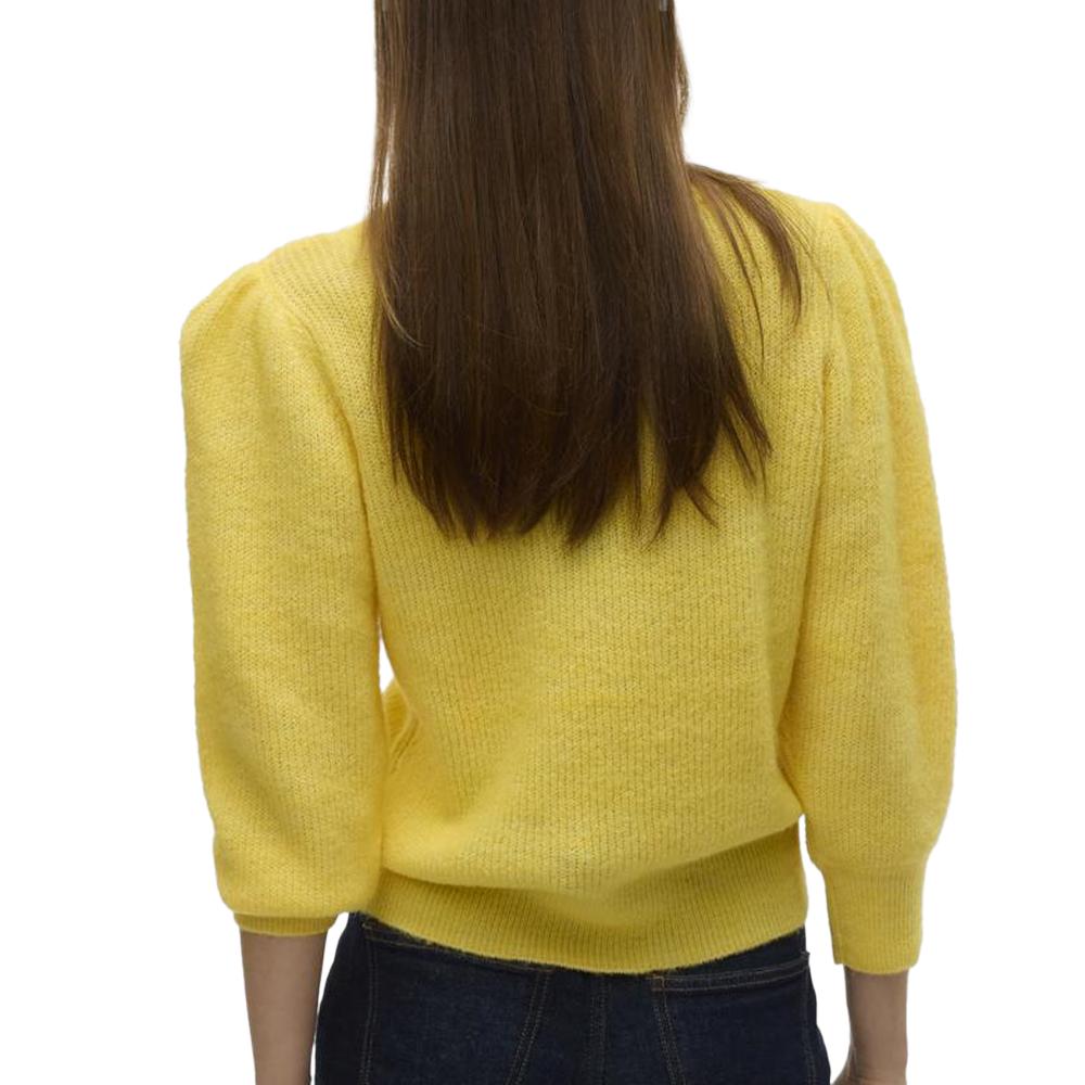 Vero Moda Pull Jaune Femme Vero Moda Vigga