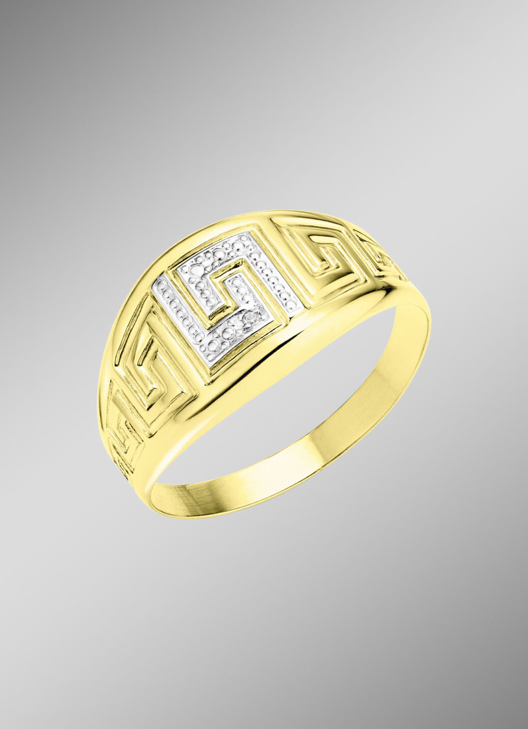 Schicker Damenring in Bicolor