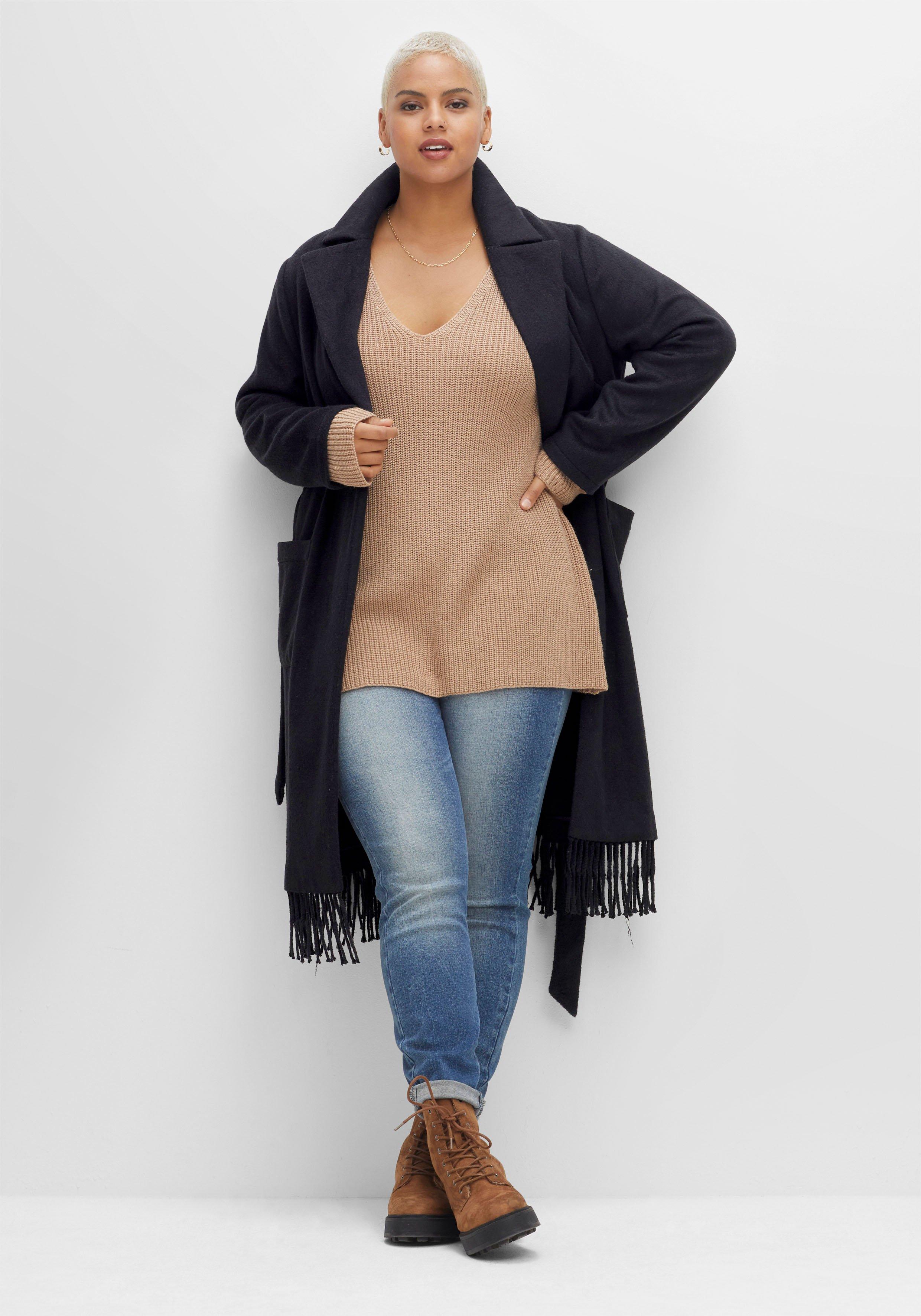 Pullover mit Kaschmir, in leichter A-Linie
