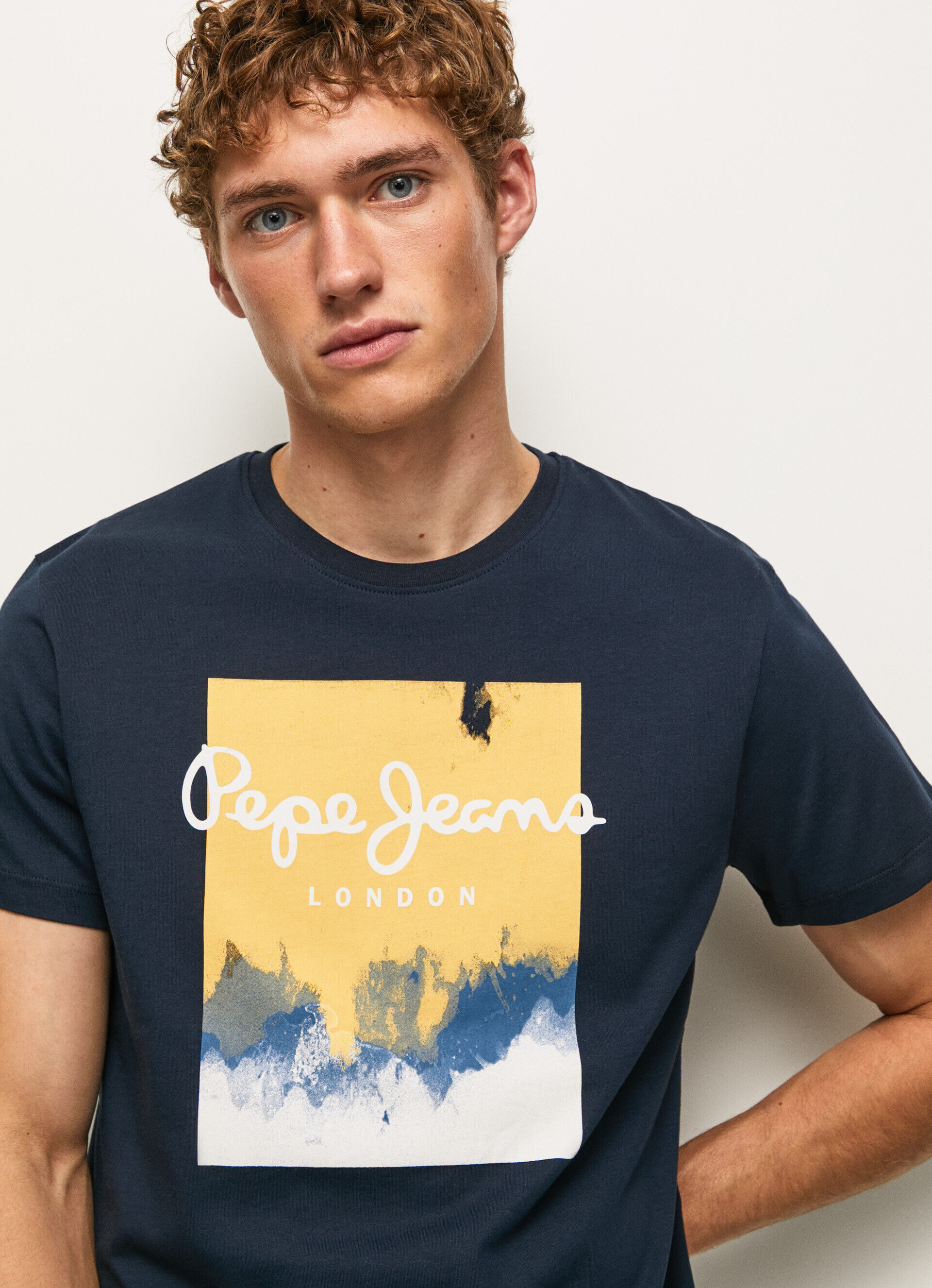 CAMISETA COM LOGOTIPO ESTAMPADO - azul Dulwich