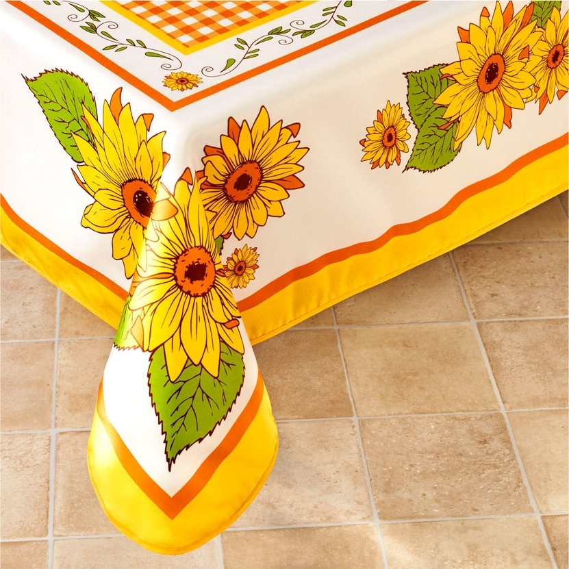 Nappe tournesols ronde ou rectangulaire