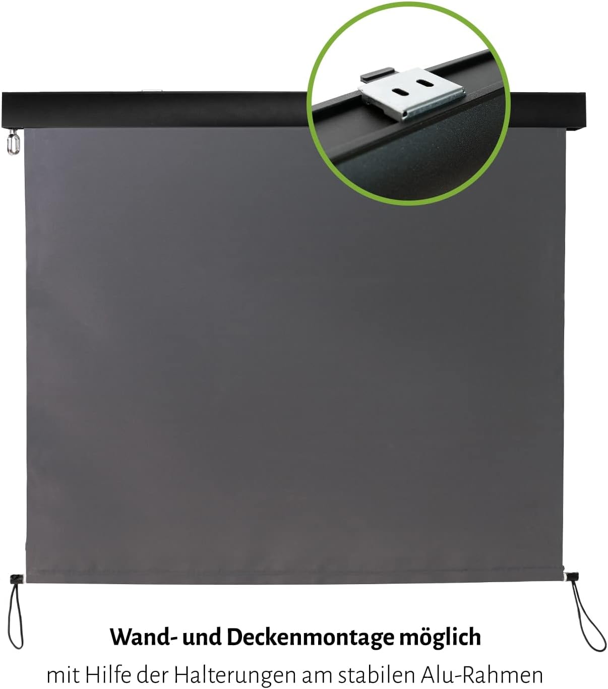 empasa Senkrechtmarkise Master Vertikalmarkise Balkonmarkise Sonnenschutz Balkonsichtschutz Sichtschutz Balkonrollo Rollo mit Handkurbel in verschiedenen Größen und Farben