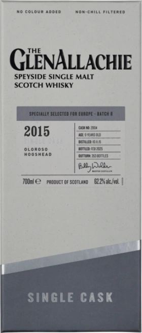 GLENALLACHIE 9 YEARS 2015 OLOROSO 70CL