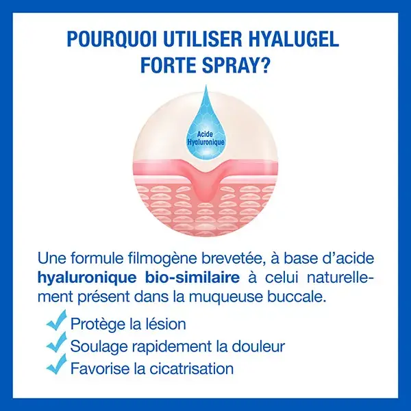Gel oral Hyalugel para lesões bucais graves e dolorosas, tubo de 8 ml