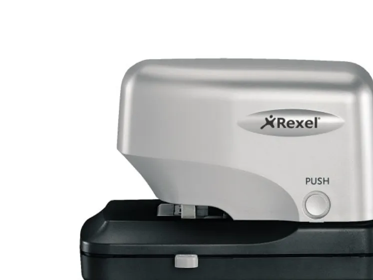 Rexel Stella 30 - Elektrisk hæftemaskine - 30 ark - sort/sølv