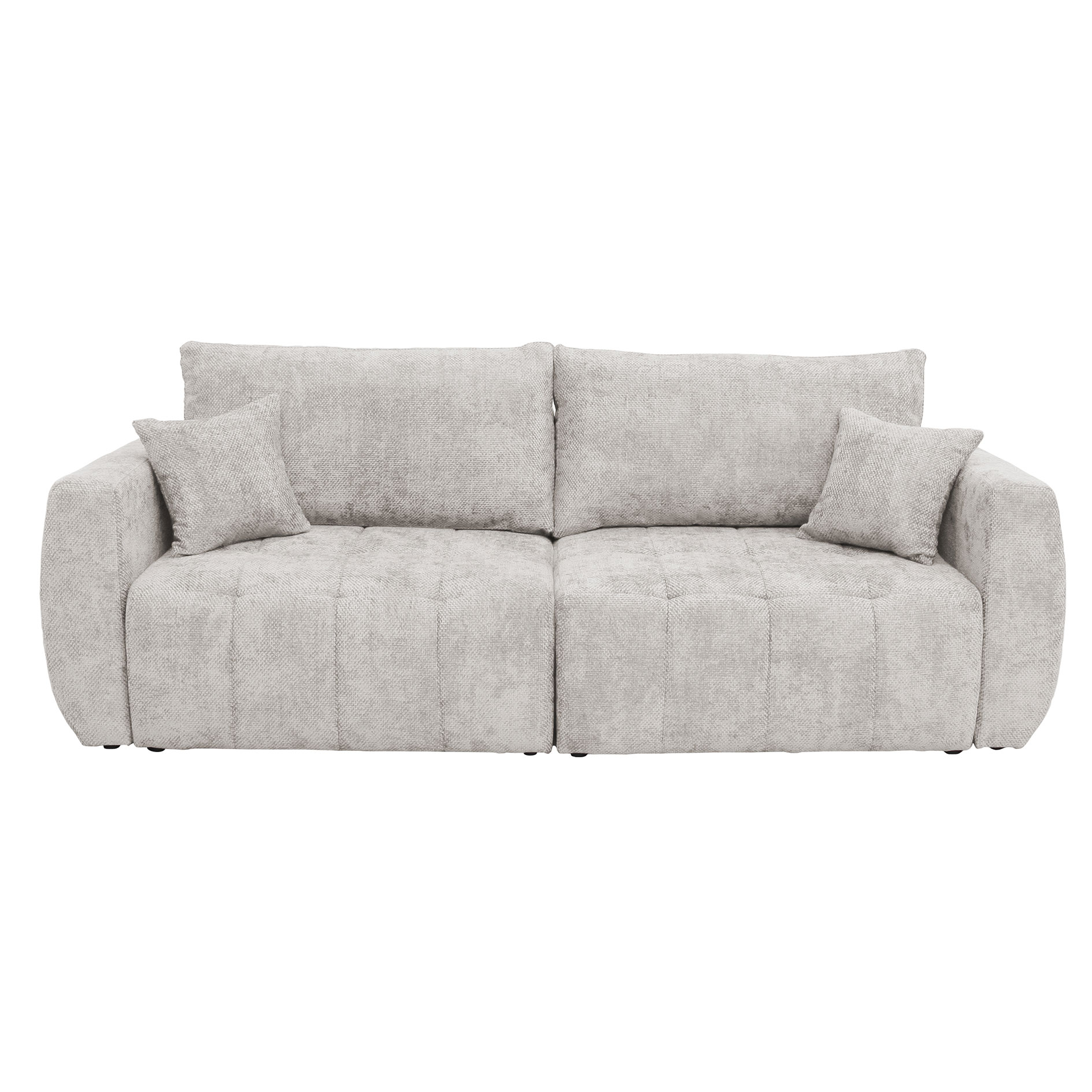 Big Sofa - pearl - mit Staukasten und Liegefunktion - 245 cm