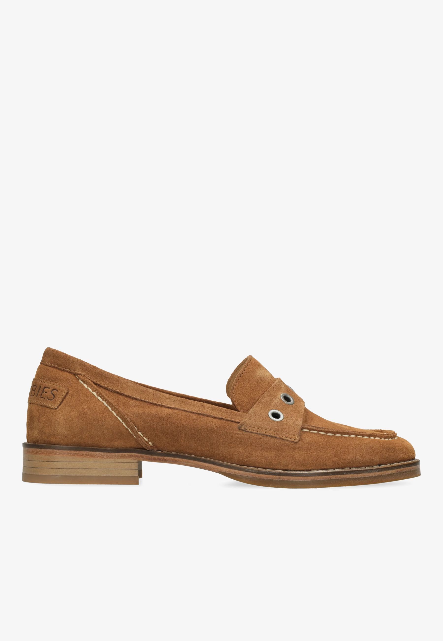 FES LOFA LOAFERS Suede Cognac