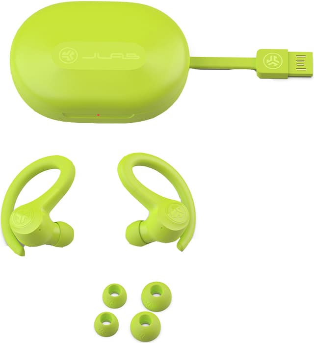 JLab Go Air Sport true wireless in-ear høretelefoner (gul)