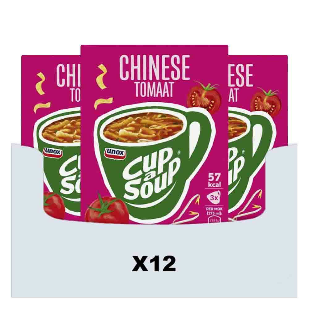 12x Unox Cup-a-Soup Chinese Tomaat3 x 175 ml