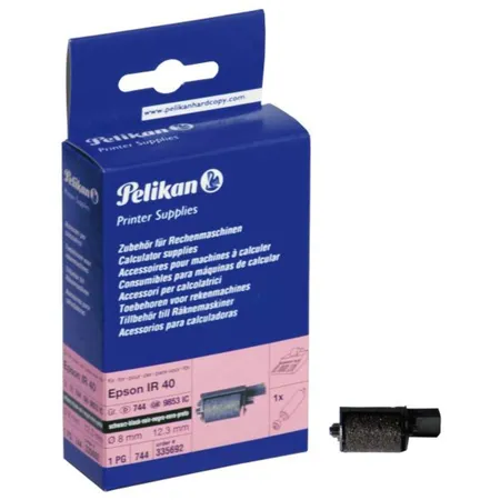 Pelikan Farbrolle für Tischrechner 744 Epson IR 40 schwarz.