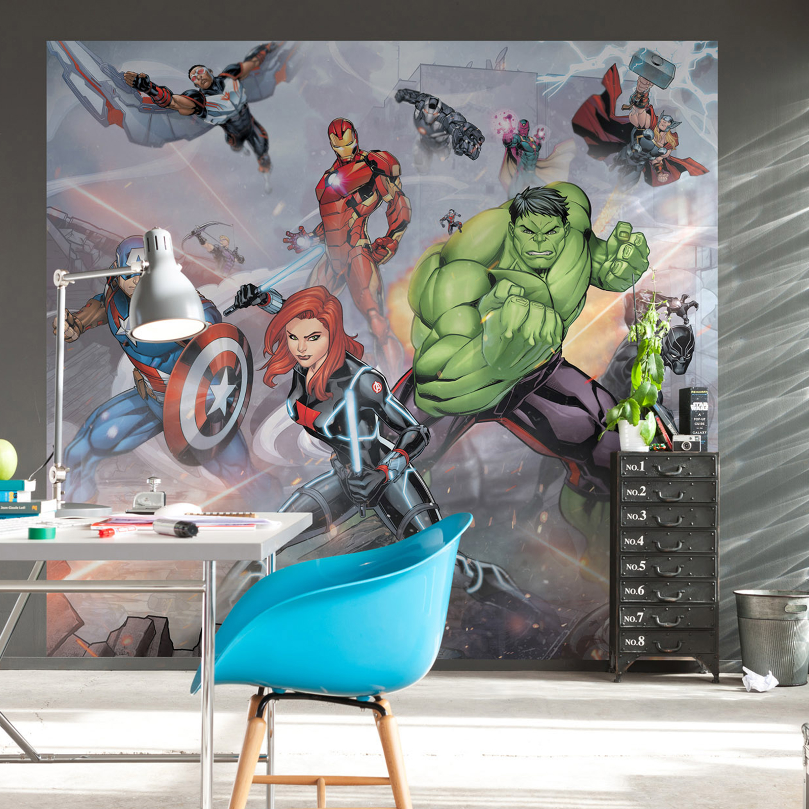 Vlies-Fototapete AVENGERS STREET REVENGE - 300x280 cm