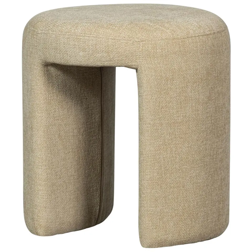 WOOOD Charlie Kruk - Chenille - Naturel - 47x45x45