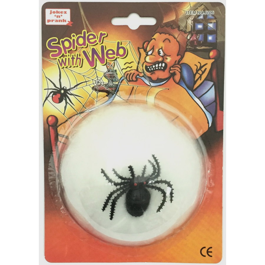 Araignée avec sa toile Mercredi et Patati
