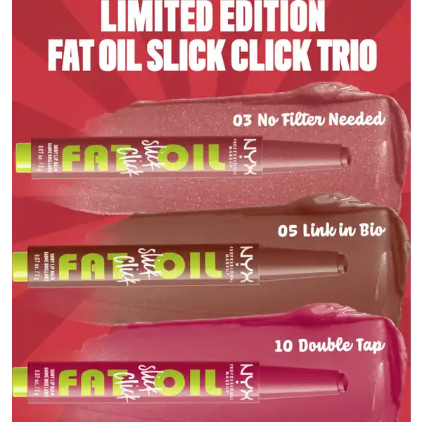 Lippenstift-Set Fat Oil Slick Click Trio