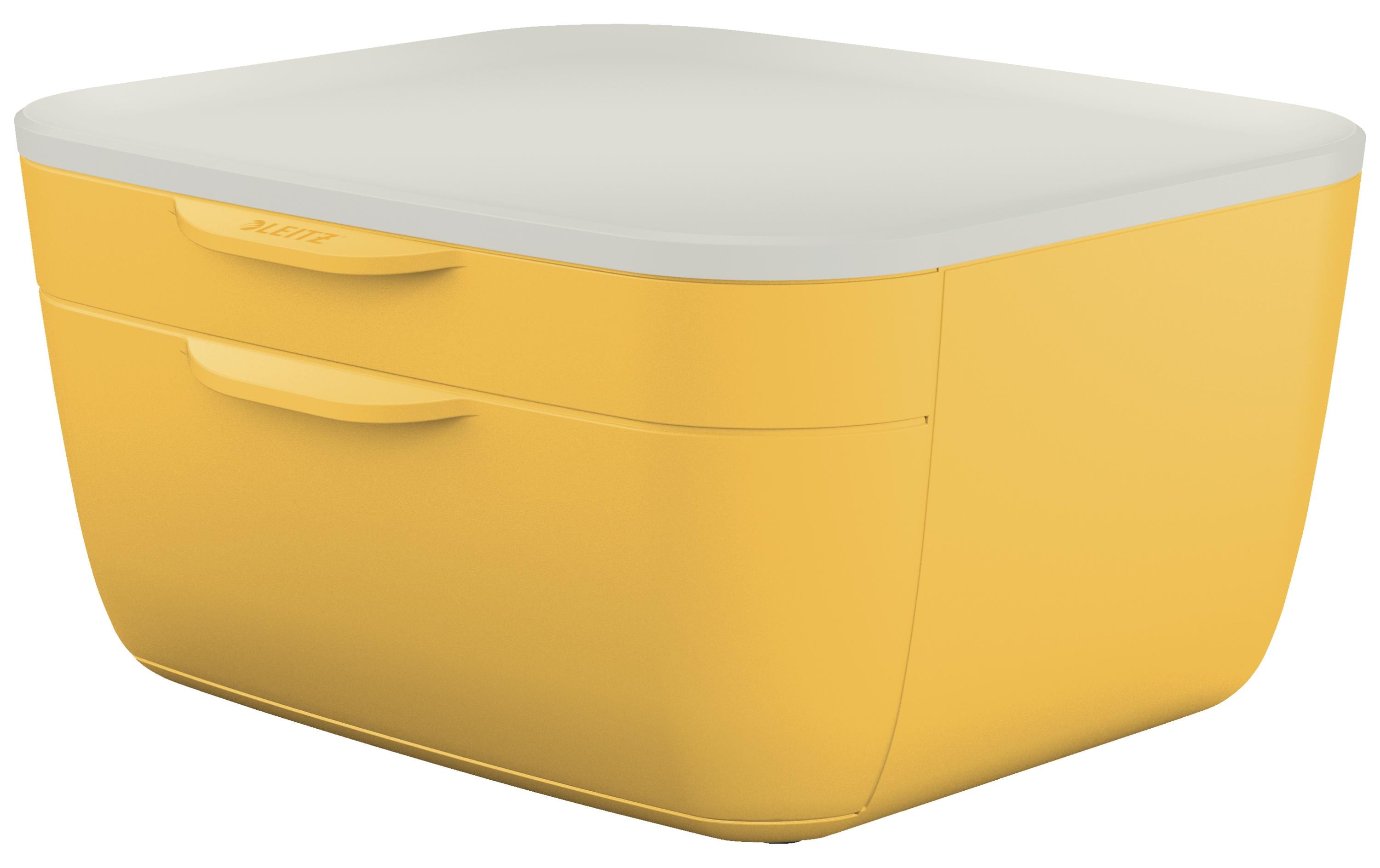 Schubladenbox Cosy GelbAufbewahrungsbox mit 2 Schubladen