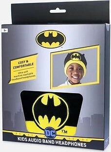 Batman - Høretelefoner Med Pandebånd - Otl - Sort Gul