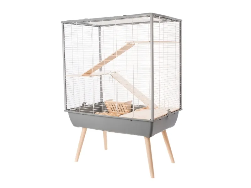 Zolux bur Neo Cosy store gnavere H80, grå 78x48x80cm