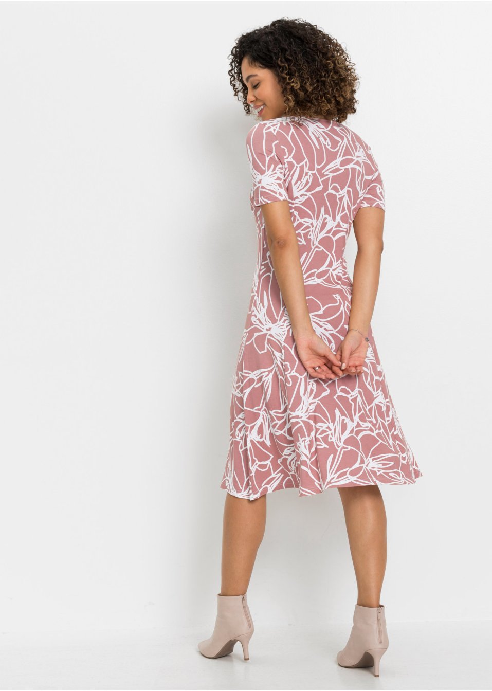 Robe en jersey imprimé
