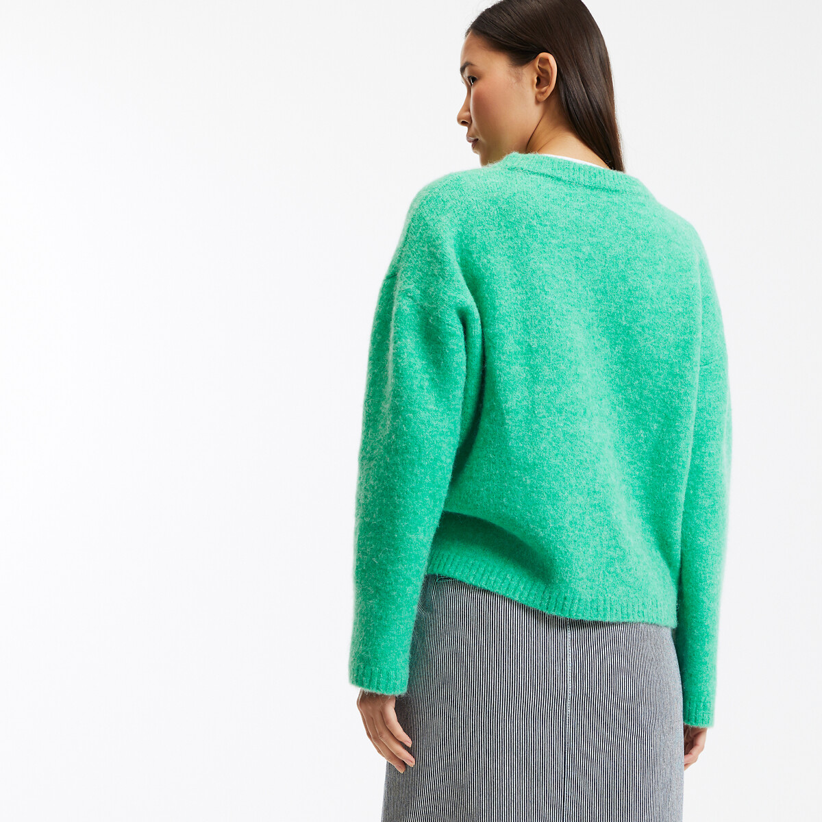 COLEÇÕES LA REDOUTE<br>Suéter em lã mista e alpaca, Assinatura IGNACE