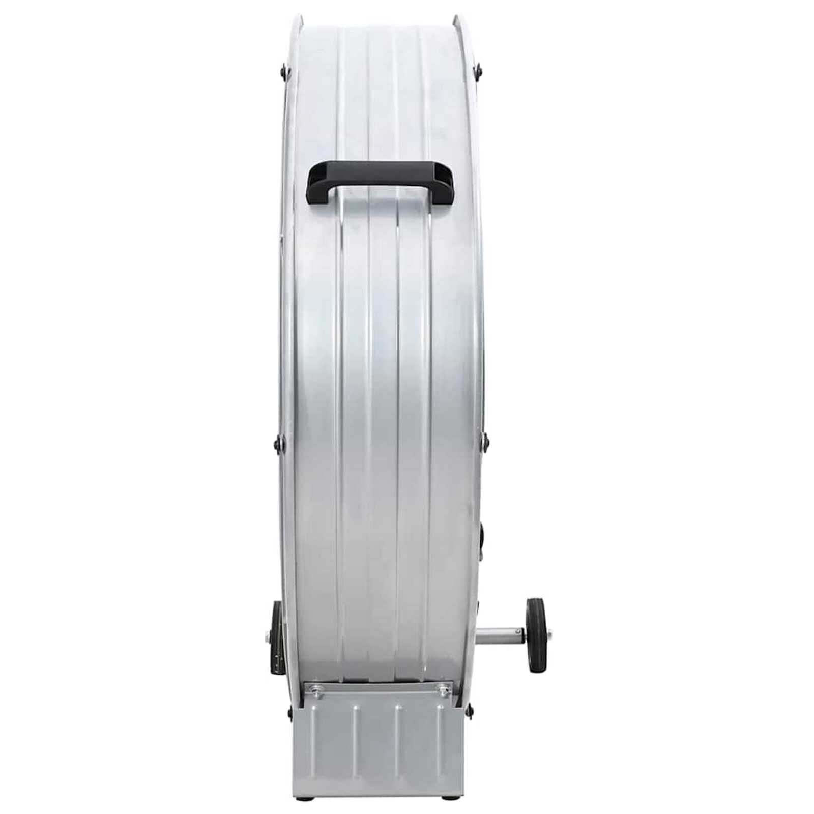 vidaXL Trommelventilator met wiel 79 x 37 x 82 cm aluminium