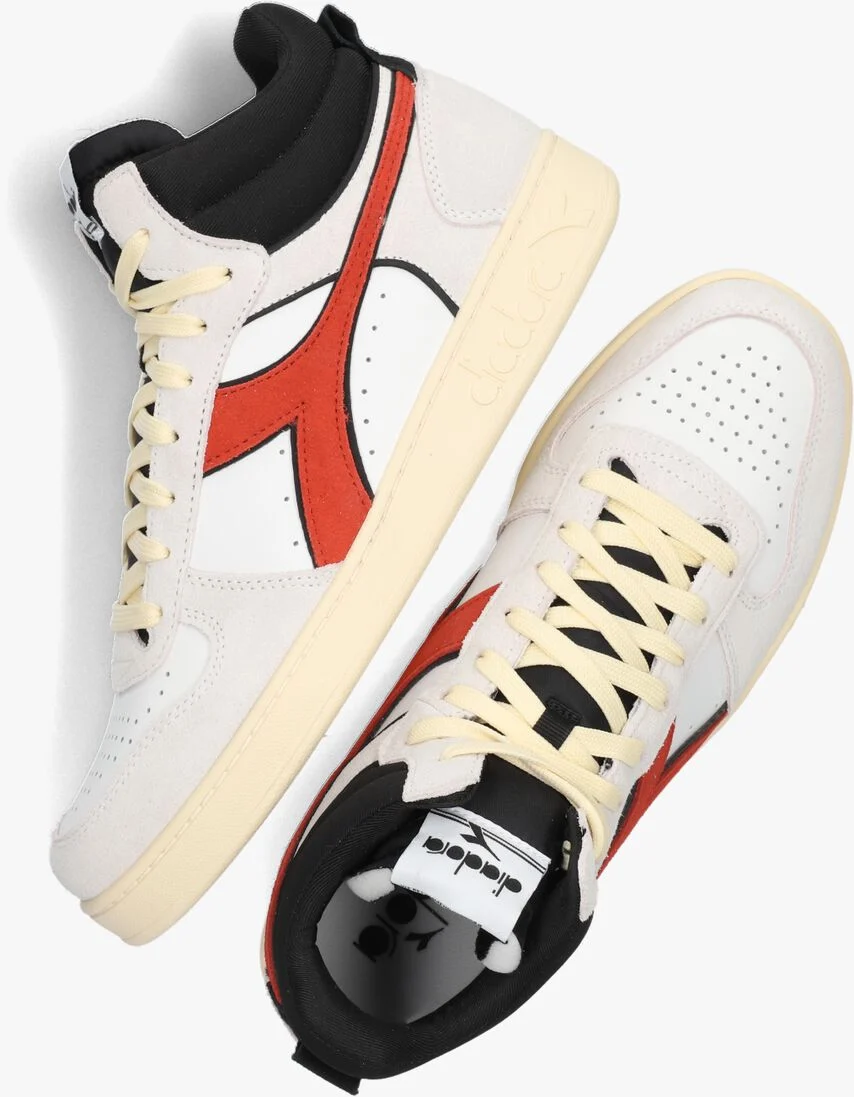 DIADORA witte diadora hoge sneaker magic basket demi cut