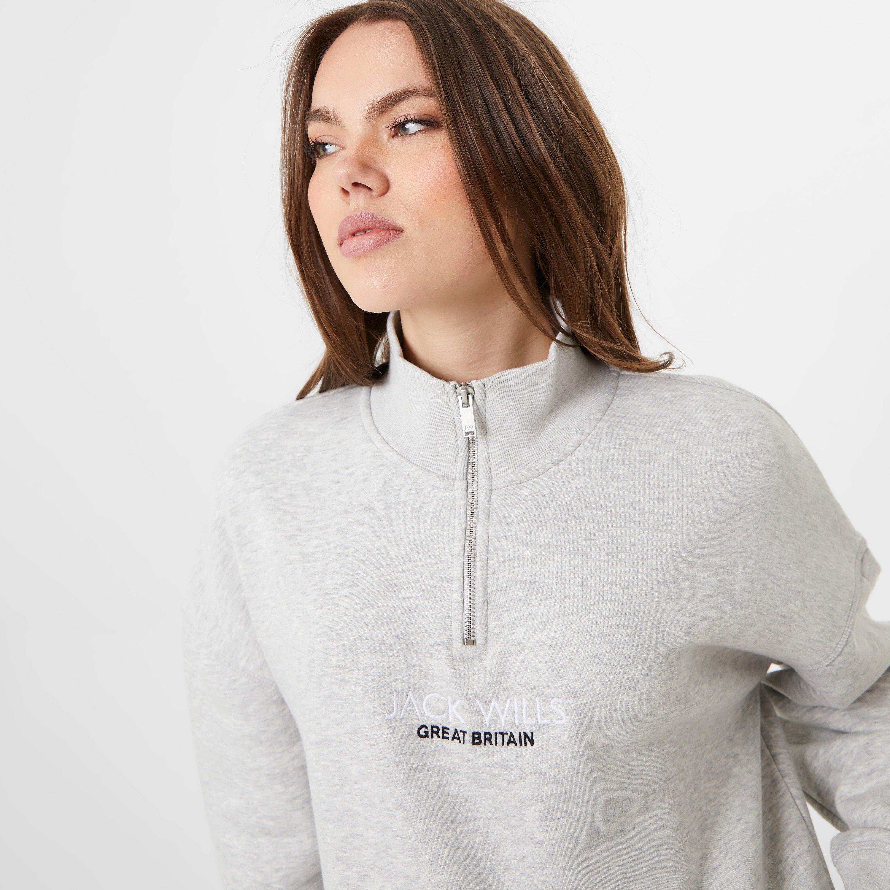 Jack Wills JW Honeylane Half Zip Sweatshirt
