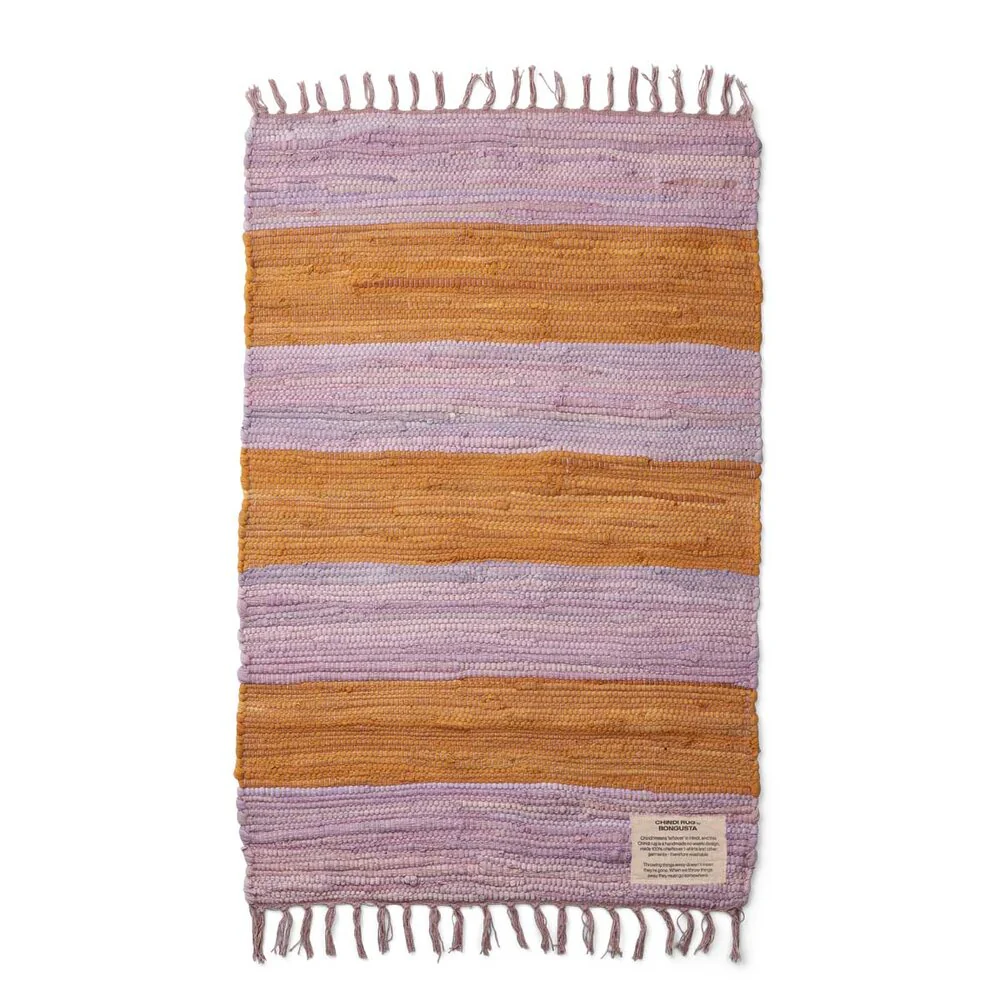 Bongusta  Chindi Medium måtte, Lilac/Golden- 60x90 cm.