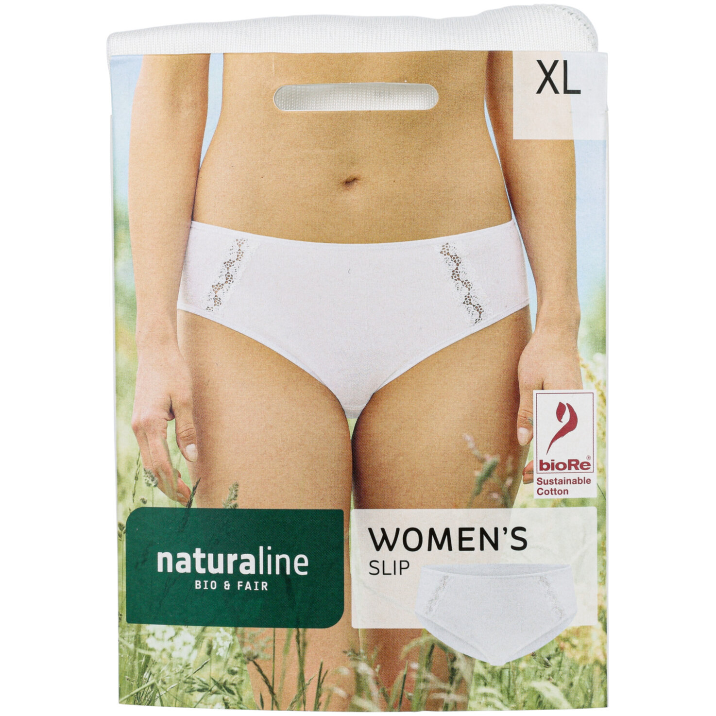 Naturaline Textil Damen Slip weiss XL