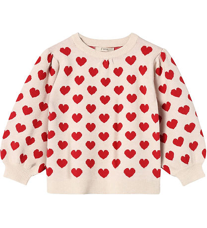 Fliink Bluse - Strick - Alon - Pompeian Red/Sandshell