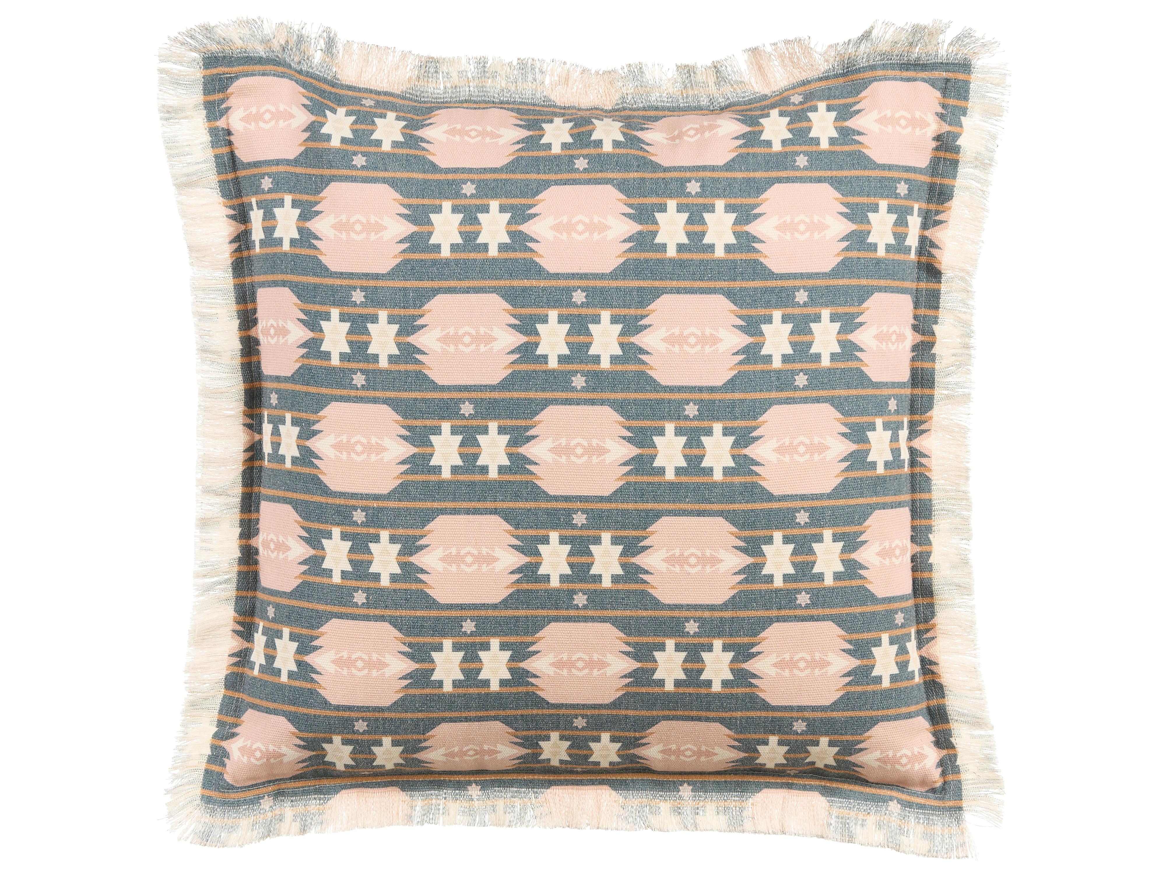 Set van 2 sierkussens DIANTHUS 60 x 60 cm Meerkleurig geometrisch patroon