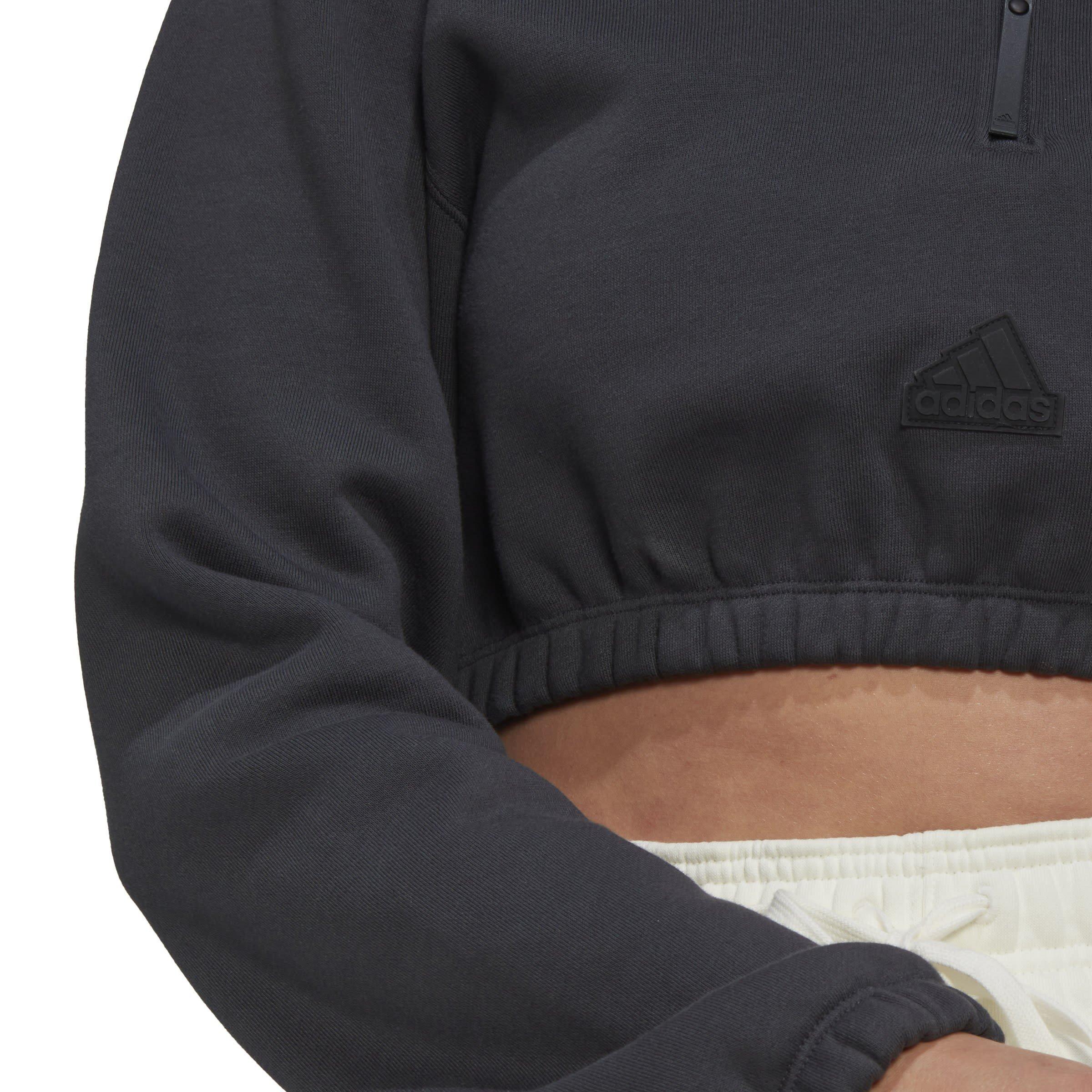 adidas Cropped Half Zip Sweater Womens