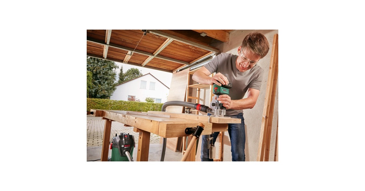 BoschAccufreesmachine AdvancedTrimRouter 18V-8 bovenfrees  (Groen/zwart, POWER FOR ALL ALLIANCE, Accu en oplader niet inbegrepen)