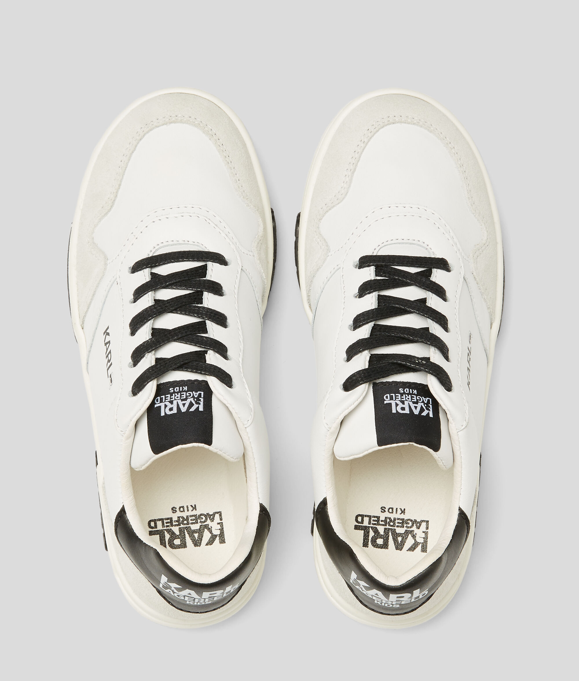 BASKETS AVEC INSERTS EN DAIM POUR ENFANT KARL