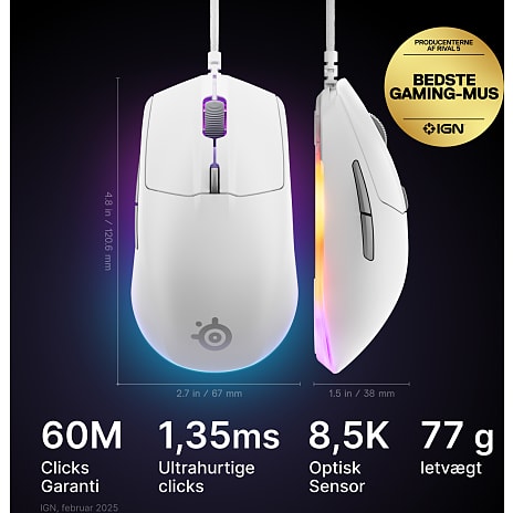 SteelSeries Rival 3 mus