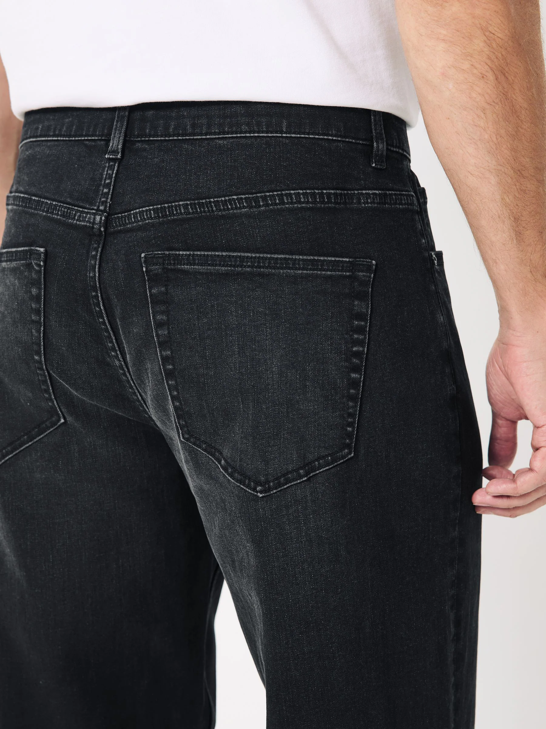 Zwarte wassing - Klassieke stretchy Jeans met relaxed fit