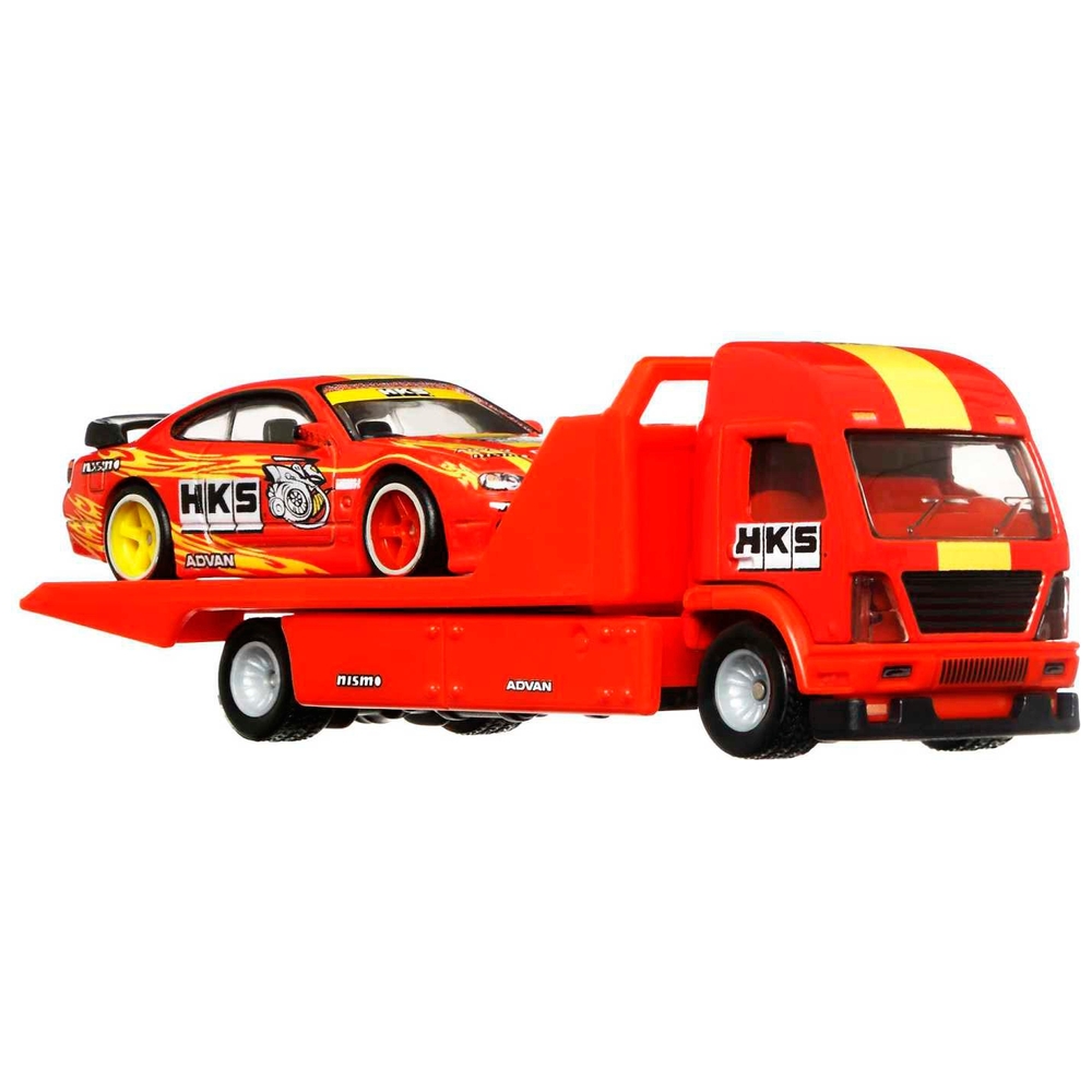 Hot Wheels Premium Team Transport Nissan Silvia und Aero Lift Fahrzeug