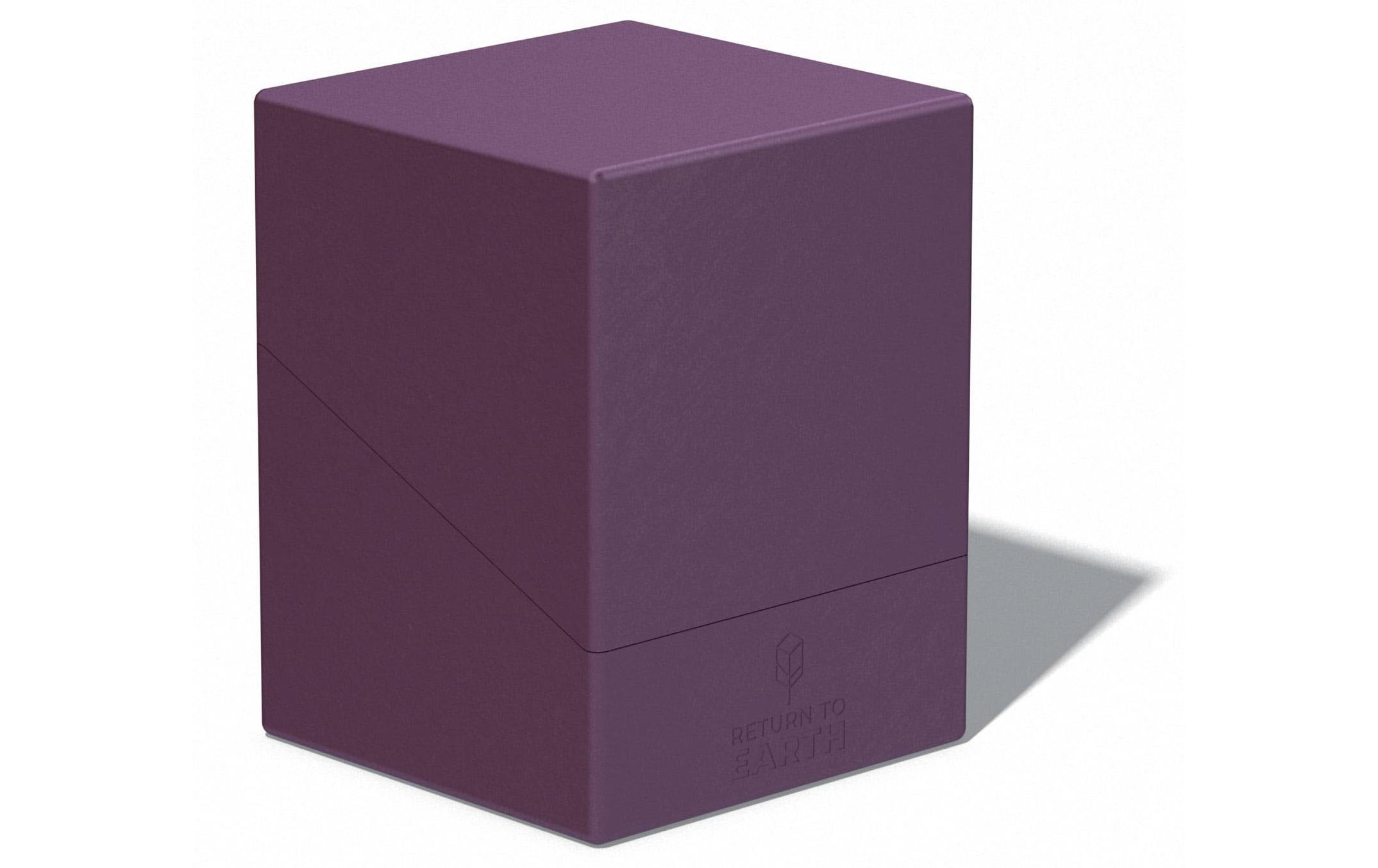 Kartenbox Return To Earth Boulder Deck Case 100+ ViolettHochwertige Aufbewahrungsbox für Karten der Standardgrösse