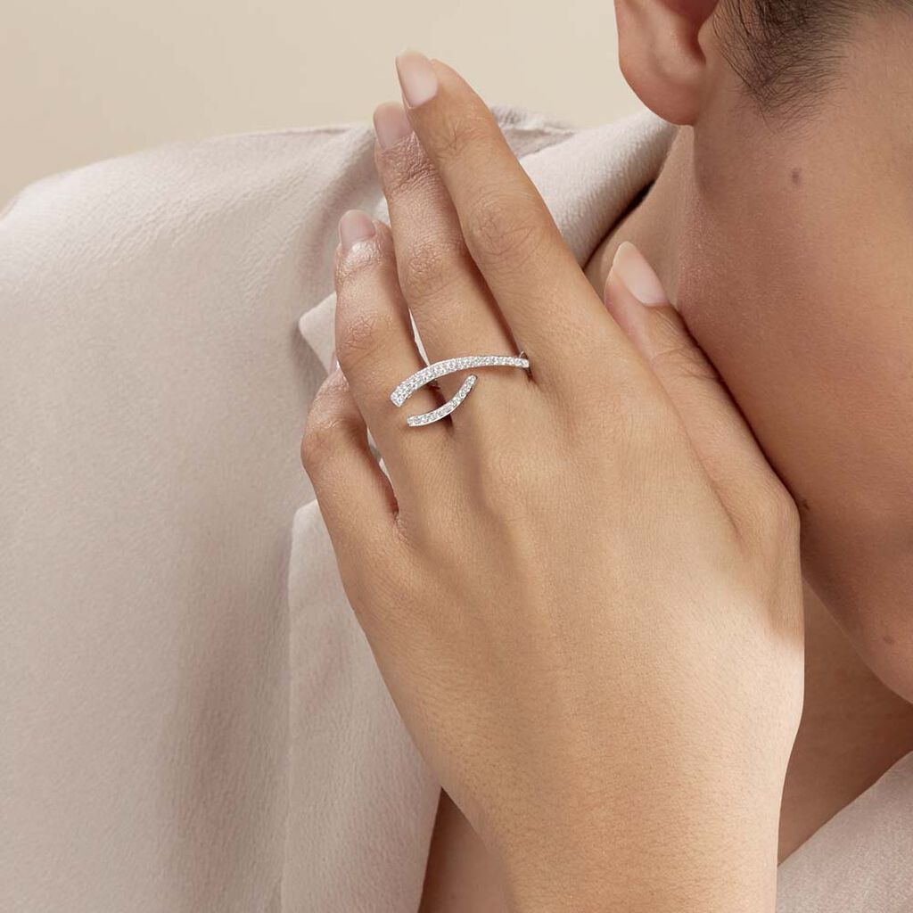 Bague Djazira Or Blanc Diamant