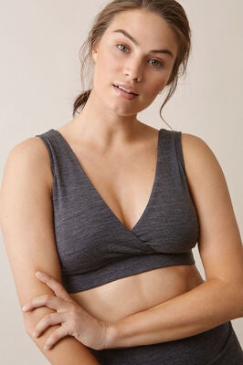 Boob The Go-To Merino Wool BH, Dk Greymelange