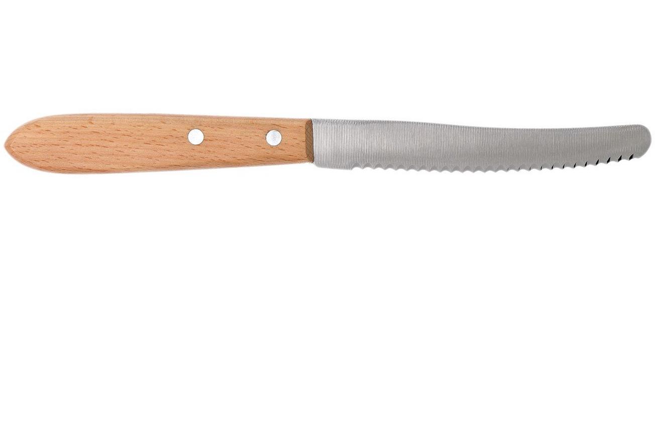 Robert Herder steakmes straight classic roodbeuken RVS