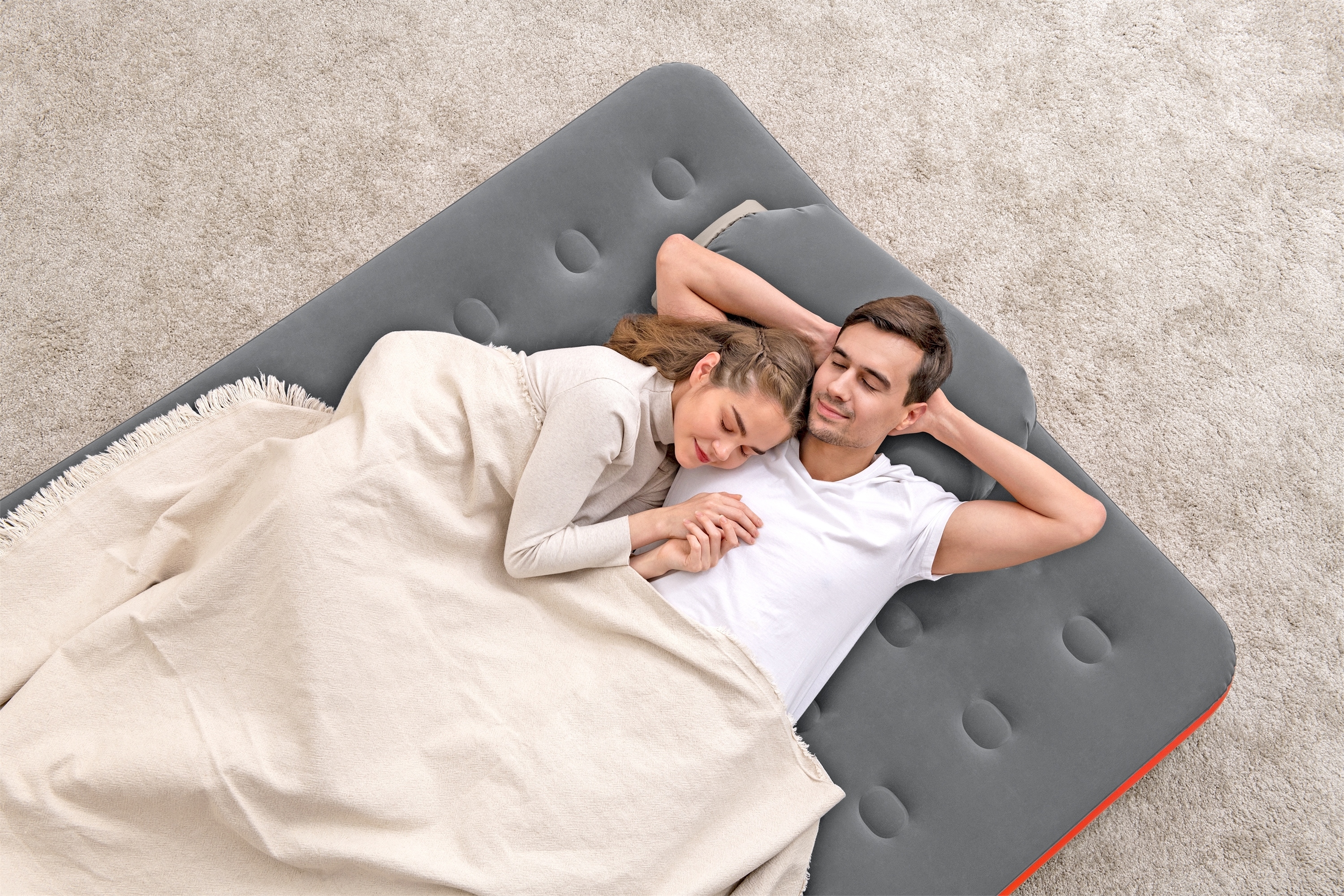 Luftbett Roll and Relax Queen 203 x 152 x 22 cm